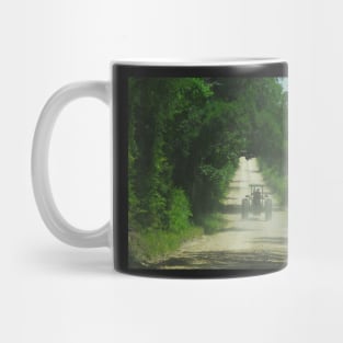 Green Tractor on the Green Highway Mug